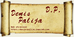 Denis Palija vizit kartica
